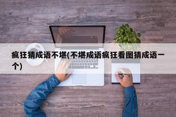 疯狂猜成语不堪(不堪成语疯狂看图猜成语一个)